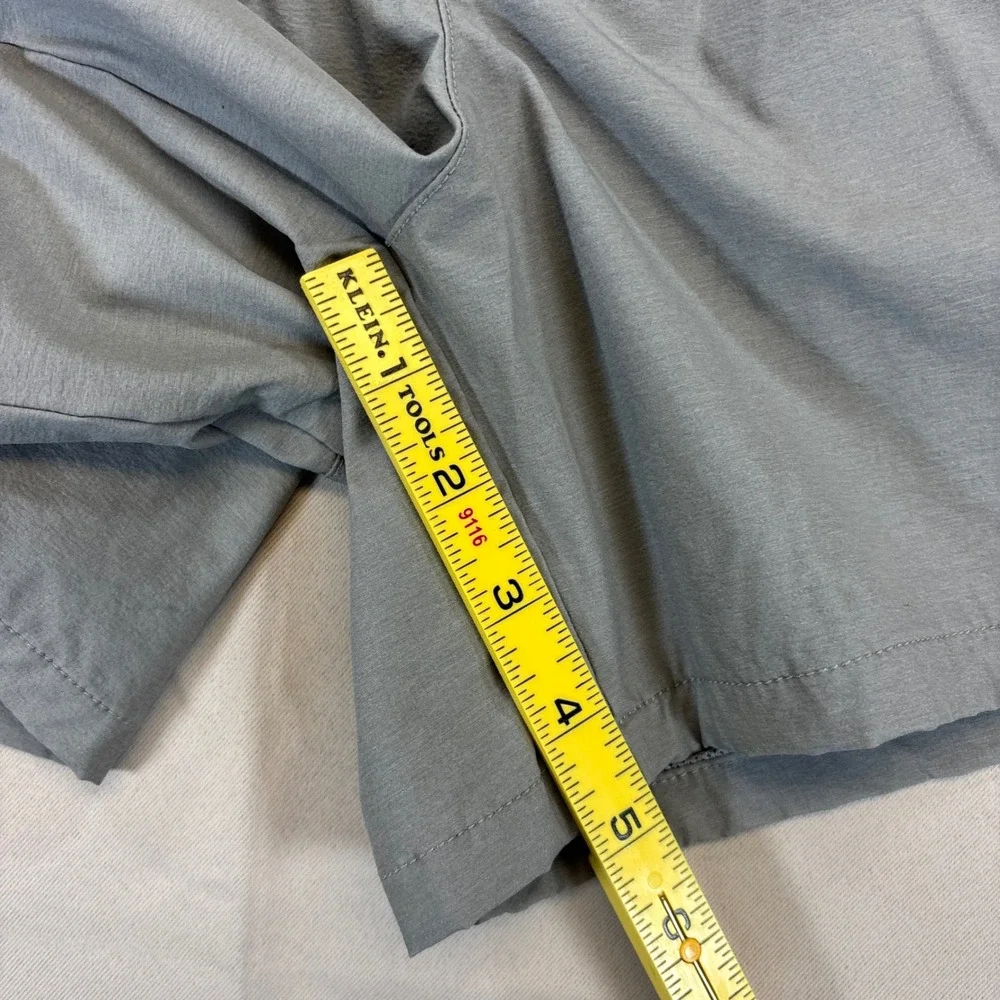 Men's Athletic Drawstring Shorts - Light Gray